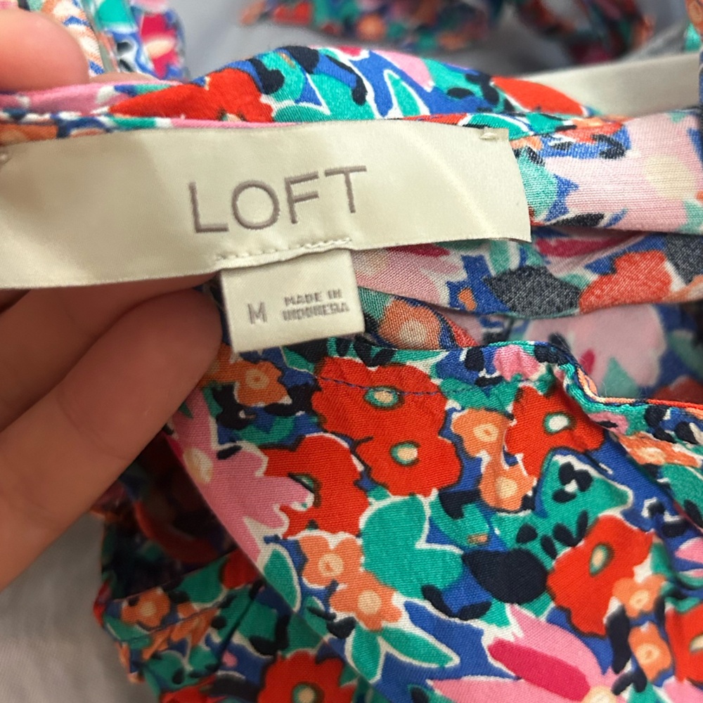 Loft floral print tie back sundress - Picture 8 of 9
